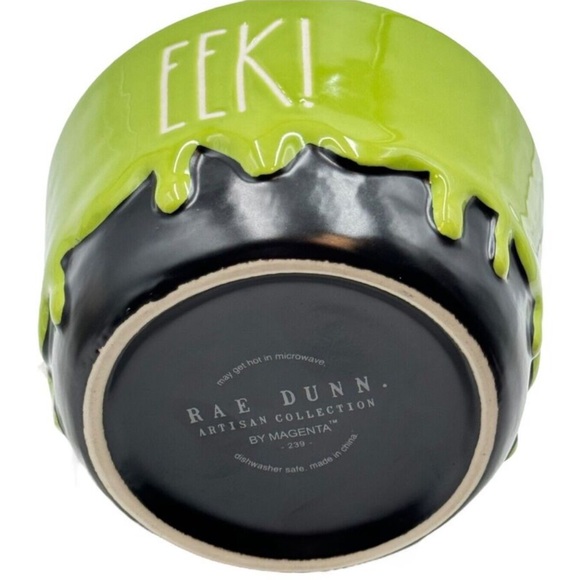 New Rae Dunn EEK! BOO! SHRIEK! AHH! Halloween Measuring Cup Set Green Drip - Picture 7 of 7